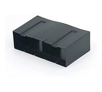 TIMCO Timloc Horizontal Front Extension Sleeve for Telescopic Underfloor Ventilators - Black - Pack of 20