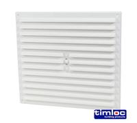 Timco - Timloc Internal Plastic Hit And Miss Louvre Grille Vent - White - 1210W (Size 260 X 235 - 1 Each)