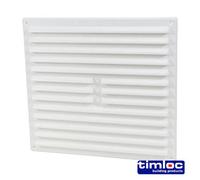 Timco Timloc Louvre Grille Vent Flyscreen White - 242 X 242mm