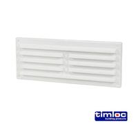 Timco Timloc Louvre Grille Vent Flyscreen White - 242 X 89mm
