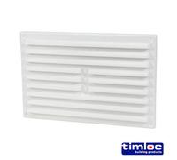 Timco Timloc Louvre Grille Vent White - 242 X 165mm