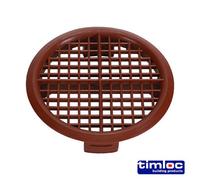 Timco Timloc Push-In Soffit Vent Brown - 70.0 (10Pcs)