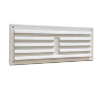 TIMCO Timloc White 9x3 Plastic Internal Louvre Grille Vent Fly Screen