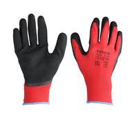 Timco - Toughlight Grip Gloves - Sandy Latex Coated Polyester - Multi Pack (Size X Large - 12 Pieces)