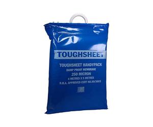 Timco - Toughsheet Damp Proof Membrane - Handy Pack - Blue (Size 4m x 5m / 250 microns - 1 Each)