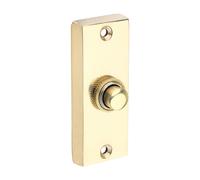 Timco Traditional Door Bell Push - Polished Brass TIMpac 1 200213P