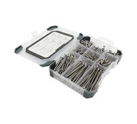 TIMCO A2 Stainless Steel Screws - Mixed Tray - 340 Screws - Silver