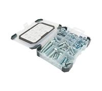 TIMCO Set Screws Nuts Washers Zinc Mixed Tray - 199pcs