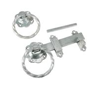 TIMCO Ring Gate Latch Twisted Hot Dipped Galvanised - TRGL6GB- you get 3