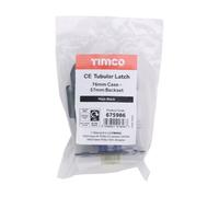 Timco Tubular Latch Matt Black - 76 Case / 57 Backset