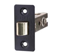 Timco Tubular Latch Matt Black - 76 Case / 57 Backset