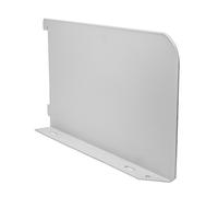 Timco Twin Slot Shelf End White - 200mm (1 Pack Bag)