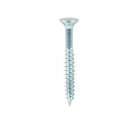 Timco Twin-Threaded Countersunk Silver Woodscrews - 10 X 1 3/4 (200Pcs)