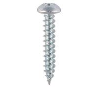Timco Twin-Threaded Round Head Silver Woodscrews - 6 X 1/2 (200Pcs)
