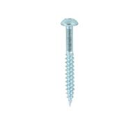 Timco Twin-Threaded Round Head Silver Woodscrews - 8 X 11/2 (200Pcs)