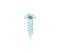 Timco Twin-Threaded Round Head Silver Woodscrews - 8 X 5/8 (200Pcs)