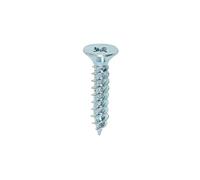 TIMCO Twin-Threaded Woodscrews - PZ - Double Countersunk - 10 x 1 - Zinc Plated - Box of 200