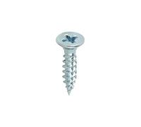 TIMCO Twin-Threaded Woodscrews - PZ - Double Countersunk - 12 x 1 - Zinc Plated - Box of 200