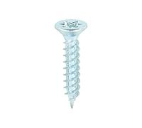 TIMCO Twin-Threaded Woodscrews - PZ - Double Countersunk - 6 x 3/4 - Zinc Plated - Box of 200