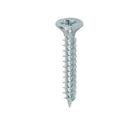 TIMCO Twin-Threaded Woodscrews - PZ - Double Countersunk - 7 x 1 - Zinc Plated - Box of 200