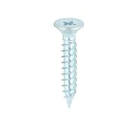 TIMCO Twin-Threaded Woodscrews - PZ - Double Countersunk - 8 x 1 - Zinc Plated - Box of 200