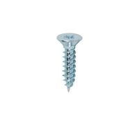Timco Twin-Threaded Woodscrews - PZ - Double Countersunk - Zinc in Silver Timco Silver
