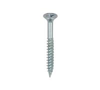 Timco Twin-Threaded Woodscrews - PZ - Double Countersunk - Zinc in Silver Timco Silver
