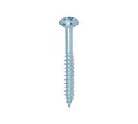 Timco Twin-Threaded Woodscrews - PZ - Round - Zinc in Silver Timco Silver