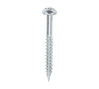 Timco Twin-Threaded Woodscrews - PZ - Round - Zinc in Silver Timco Silver