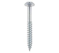 Timco Twin-Threaded Woodscrews - PZ - Round - Zinc in Silver Timco Silver