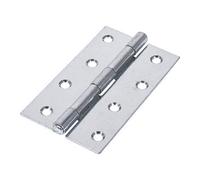 Timco Uncranked Butt Hinges (5050) Steel Silver - 100 X 58