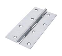 Timco Uncranked Butt Hinges (5050) Steel Silver - 150 X 75