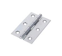 Timco Uncranked Butt Hinges (5050) Steel Silver - 75 X 48