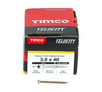 TIMCO Velocity Premium Multi-Use Countersunk Gold Woodscrews - 3.0 x 40 - Box of 200