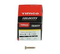 TIMCO Velocity Premium Multi-Use Countersunk Gold Woodscrews - 4.0 x 25 - Box of 200