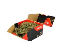 Timco - Velocity Premium Multi-Use Screws - Pz - Double Countersunk - Yellow (Size 5.0 X 90 - 1000 Pieces)