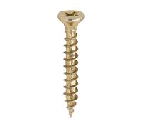 Timco 40030VYTUB Velocity Premium Multi-Use Screws - Pz - Double Countersunk - Yellow 4.0 X 30