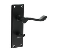 Timco - Victorian Scroll Bathroom Handles - Matt Black (Size 152 x 42 - 2 Pieces) Timco Black
