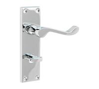 Timco - Victorian Scroll Bathroom Handles - Polished Chrome (Size 152 x 42-2 Pieces)