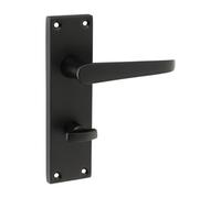 Timco - Victorian Straight Bathroom Handles - Matt Black (Size 152 X 43 - 2 Pieces)