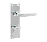 Timco - Victorian Straight Bathroom Handles - Polished Chrome (Size 152 x 43 - 2 Pieces) Timco Silver One Size