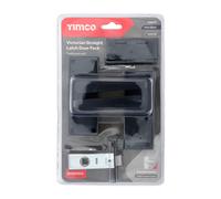 Timco Victorian Straight Latch Door Pack - Matt Black Blister Pack 1 200638