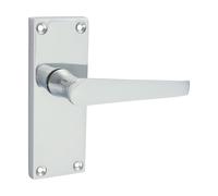 TIMCO Victorian Straight Latch Handles Polished Chrome - 200845- you get 2