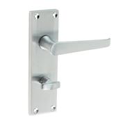 Timco Victorian Straight Wc Handle, Satin Chrome, 152 X 43mm