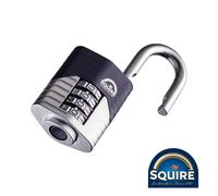 Timco Vulcan Combination Padlock Squire Lock Security Boron Open Shackle 40-60mm