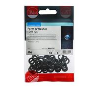 Timco WA6SSP Form A Washers - Stainless Steel M6 TIMpac 50