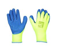 Timco - Warm Grip Gloves - Crinkle Latex Coated Polyester (Size X Large - 1 Each)