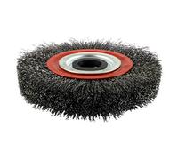 Timco Wheel Brush With Plastic Reducer Set Crimped Steel Wire - 150mm
