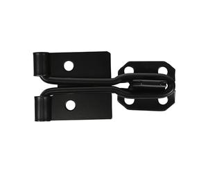 Timco WHS4BB Wire Pattern Hasp & Staple - Black 4in Plain Bag 1