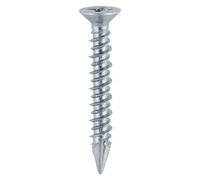 Timco Window Fabrication Screws Countersunk Ph High-Low Thread Slash Point Zinc - 4.3 X 40